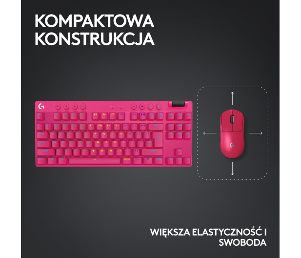 Logitech G PRO X TKL Lightspeed Tactile magenta - 1172774 - zdjęcie 12